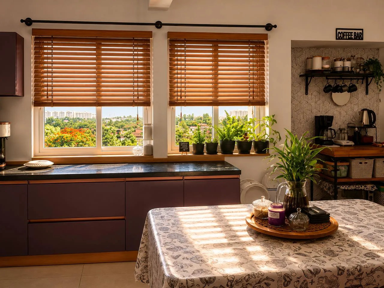 After — the revived, styled Indian kitchen